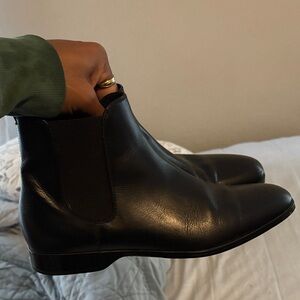 Ralph Lauren Purple Label Black Leather Boots